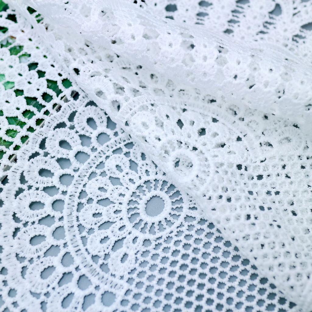 New Milk Silk White Semi-Round Clothing Waist Decoration Lace Accessories Diy Handmade Accessories