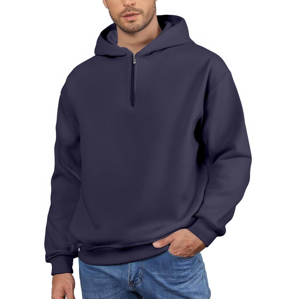 Men's Fleece Hoodie Casual Long Sleeve Sweatshirt
