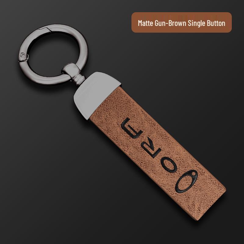 Genuine Leather Key Fob Holder for Great Wall ORA: Good Cat, Ballet Cat & Lightning Cat - Women's Premium Design