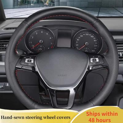 DIY Car Steering Wheel Cover For Volkswagen VW Golf 7 Mk7 Nieuwe Polo Jetta Passat B8 Ized Original Steering Wheel Braid