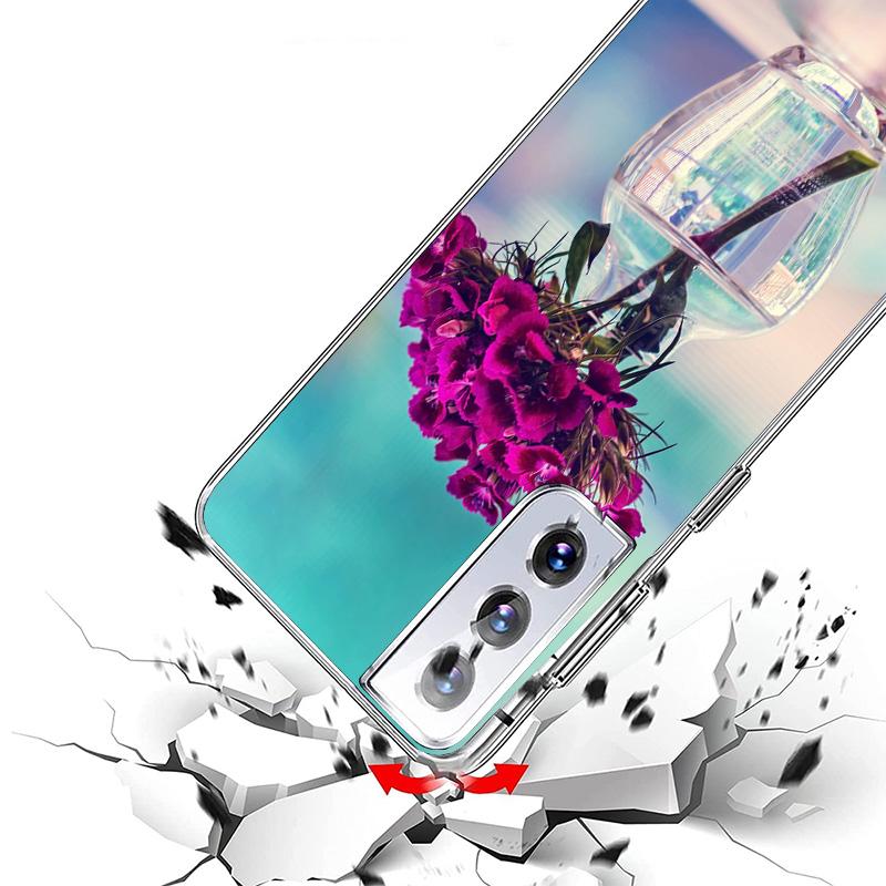 Purple Lavender Flowers Phone Case For Samsung Galaxy S26 S25 Edge S24 S23 FE S22 Ultra S21 Plus S20 + Fundas Cover Coque Galaxy