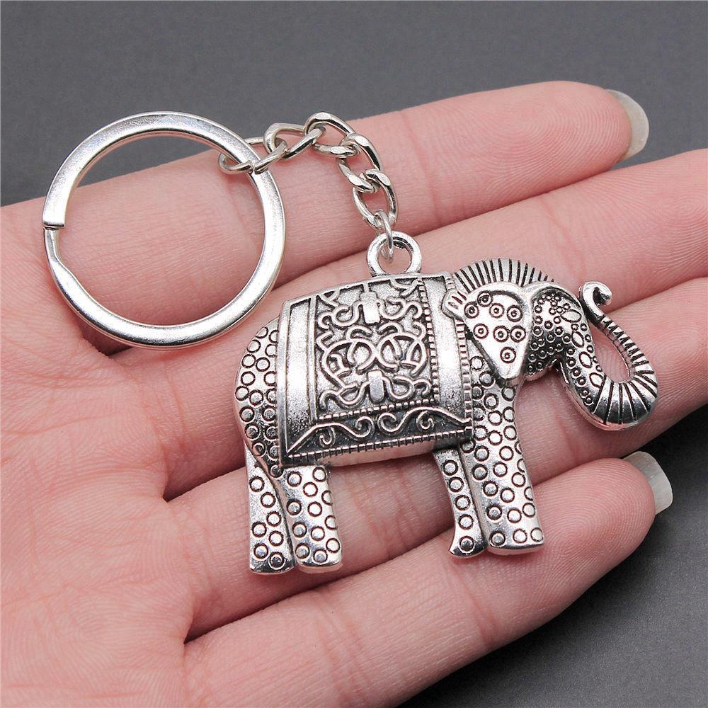 Big Elephant Animal Keychain for Women Best Seller Sweet Christmas Gift Streetwear Car Key Ring