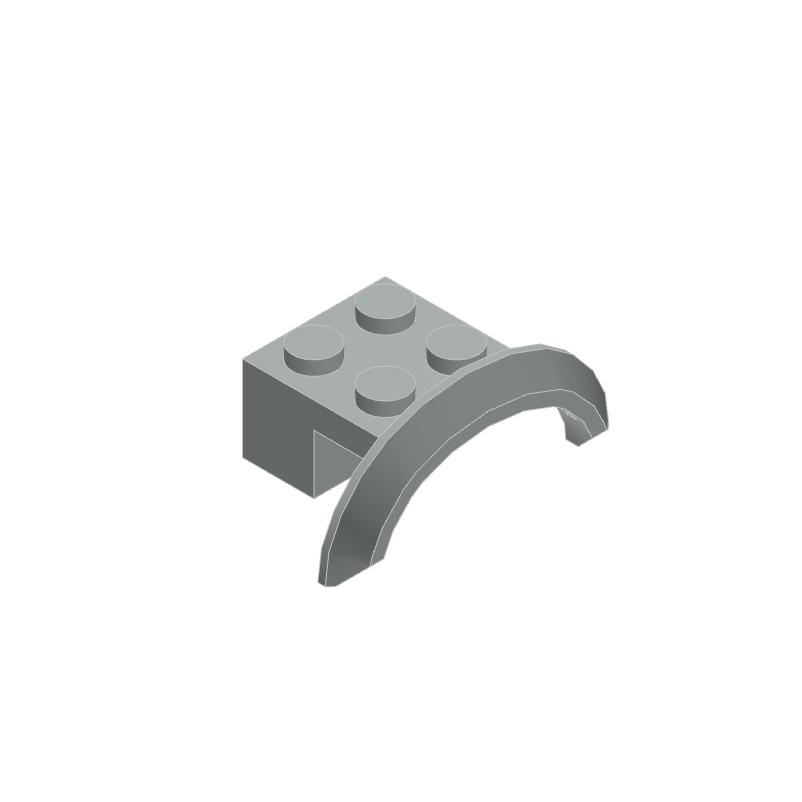 50pcs Mudguard 98282 4x2 1/2x1 Building Blocks Kit Arch Rounded Vehicle Bricks Particle Puzzle Idea Toys Children Kid Gifts