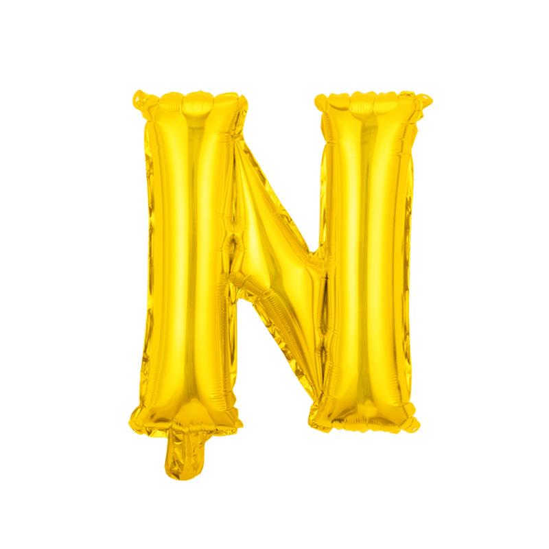 Skinny 32-Inch Rose Gold Letter Balloon Birthday Party Decoration Aluminum Film Balloon Silver Gold Helium Floating In The Air