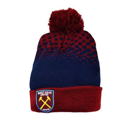 West Ham United FC Unisex Fade Bommelmütze