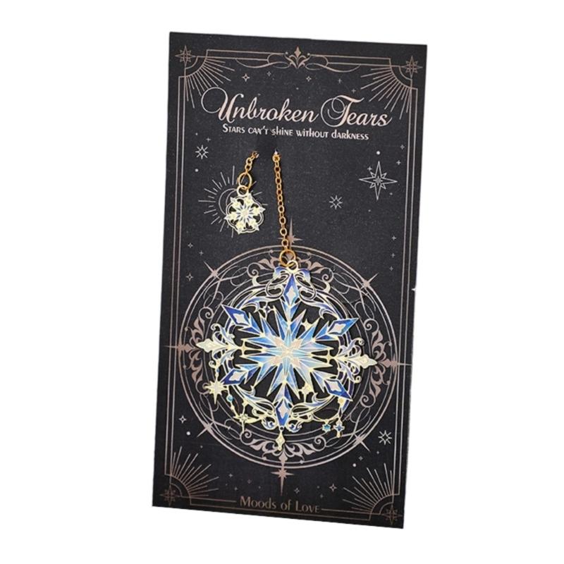 Delicate Styles Bookmarks with Pendant for Male and Female Book Lover Reading Birthday Gift Metal Elegent Bookmarks