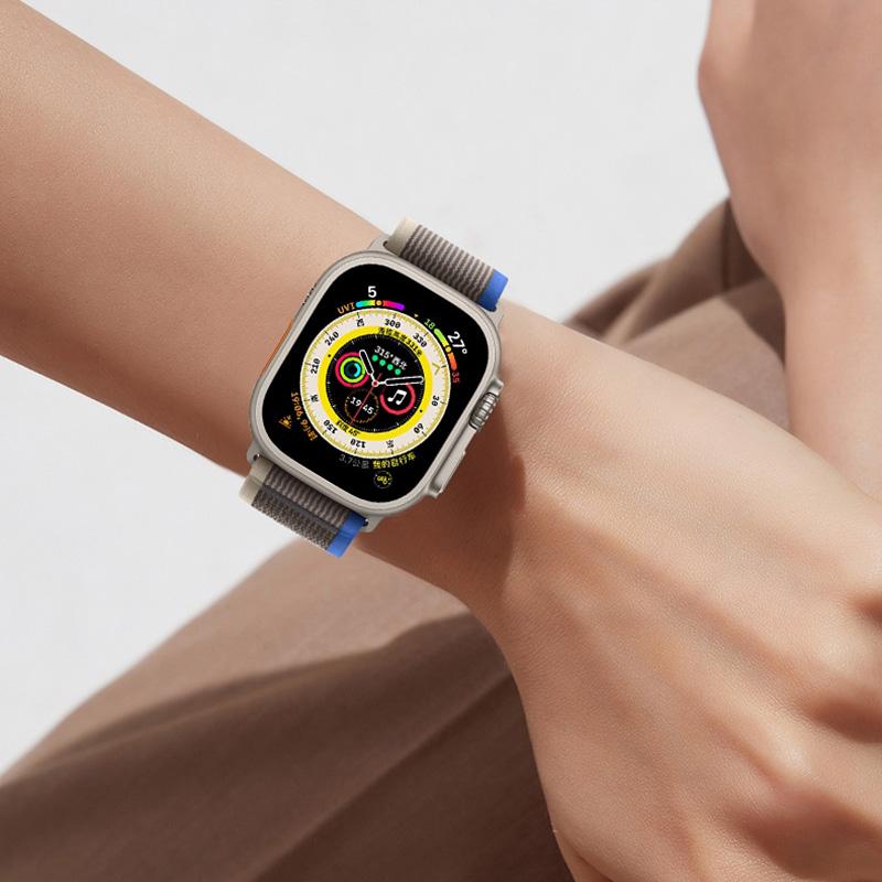 Nylonband für Apple Watch Band 49 mm 44 mm 40 mm 45 mm 41 mm 42 mm 44 45 49 mm Correa Armband iWatch Ultra Serie 7 6 5 3 SE 8 Armband