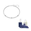Swarovski Matrix Tennis Cubic Zircon, White Gold Plated Necklaces Women's Silver 5666167