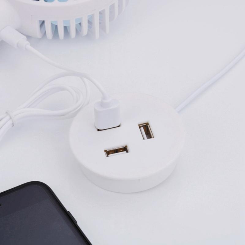 3 Port USB2.0 Hub Mounting Desktop Grommet Hole 60mm Desktop Cable Organizers for Easy Connection of USB Devices