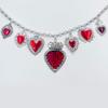 Silver Plated Sacred Heart Chokers Necklaces Chain Necklace  Women's Jewelry