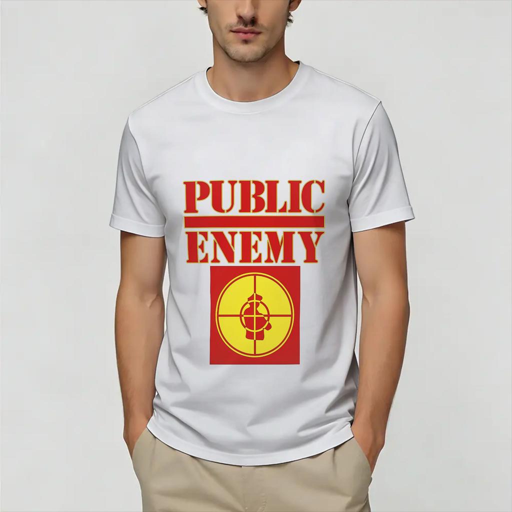 Public Enemys T Shirt Summer 100 Cotton TShirts For Unisexs Hipster Casual Tee Shirt ShortSleeved Y2K Funny Clothing