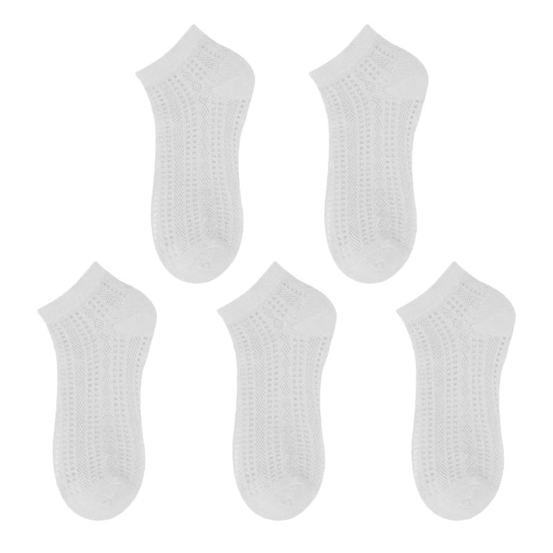 Summer Solid Women Summer Breathable Mesh Ankle Socks for Women Girls Fashion Harajuku Candy Color Cotton Low Cut Hollow Out Socks