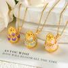 Necklace Ancient Gold Auspicious Gourd Necklace Light Luxury Niche Fashion High Sense Does Not Fade Necklace Accessories Women's Summer