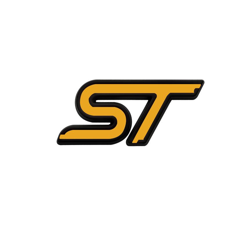 ST Logo Grille Badge τρισδιάστατο μεταλλικό έμβλημα αυτοκόλλητο για ST Line Fiesta Focus Edition Car X KUGA Mondeo Ecosport Αξεσουάρ
