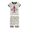 2026 Summer New Children's Set - Street Casual Fashion Comfortable Soft Breathable Lightweight 3D Graffiti Pattern Print