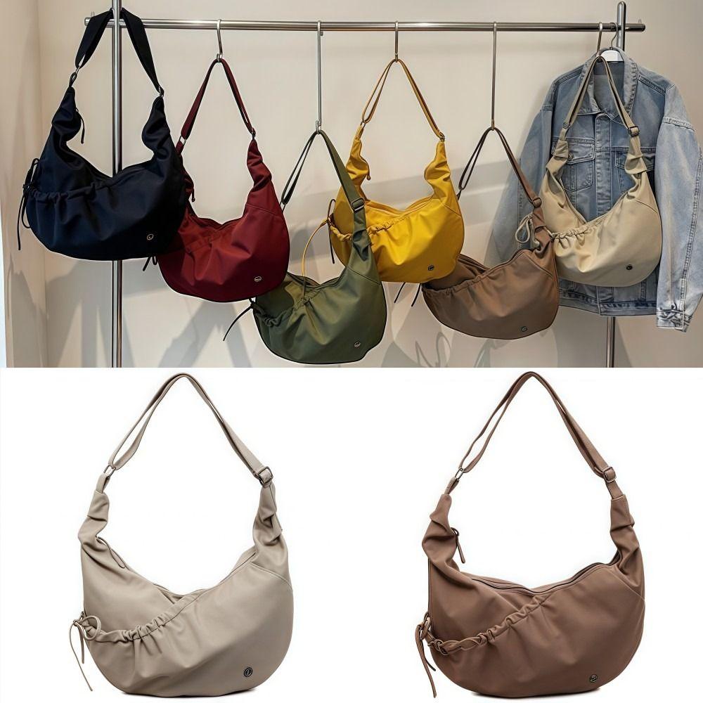 Fashion Soft Nylon Commuting Women's Bag Dumpling Shape Casual Shoulder Bag Korean Style Lightweight Crossbody Bag For Lady Girl