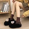 In the Autumn and Winter of 2025, the New Popular Plush Thick-soled Cotton Shoes Have a High Value and Versatile Non-slip Bag Heels for Women.