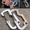 Mini Multifunctional Mountaineering Buckle Practical for Hiking Camping Bottle Opener Stainless Steel Pocket Climbing Carabiners