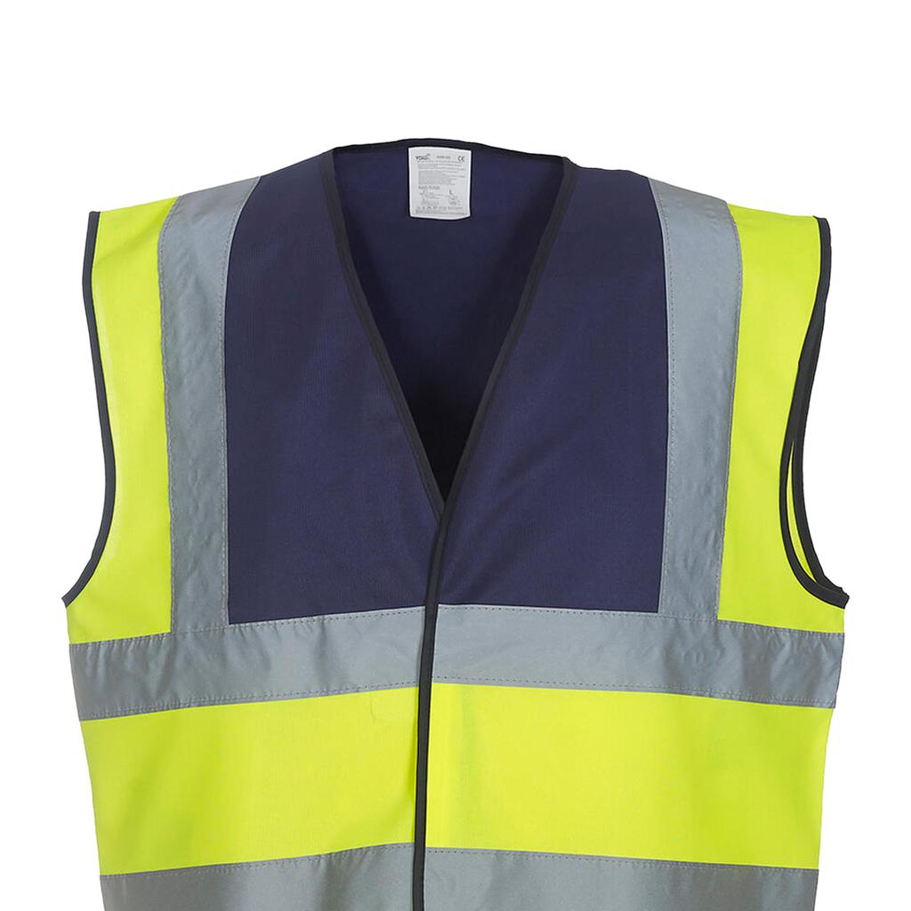 Yoko Unisex Adult Fluo 2 Band + Brace Hi-Vis Vest
