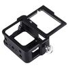 PULUZ Gehäuseschale CNC-Aluminiumlegierung Schutzkäfig mit Versicherungsrahmen und 52-mm-UV-Objektiv für GoPro HERO /7 Schwarz /6 /5