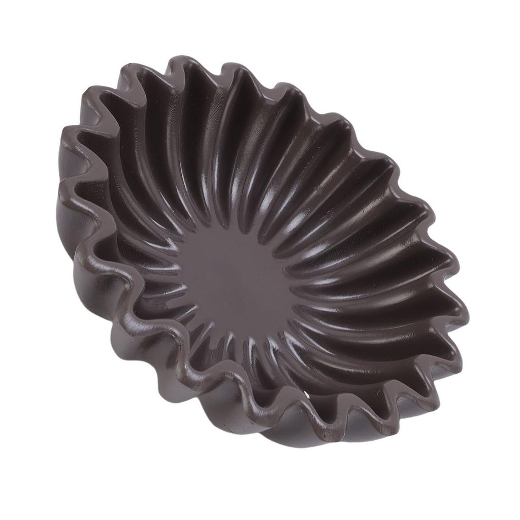 14.5CM Gerillte Rüschenschale Handgefertigte Schale Dekoration für Couchtisch Bücherregal Wohnzimmer Schreibtisch