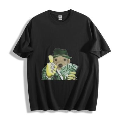 T-Shirt Boss Dog Cash - Design Cane Gangster Maglietta Unisex
