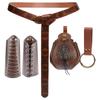 Bolsa de Cinto em Relevo Anel de Cavaleiro Cinto COSPLAY Adereço de Palco