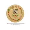120Pcs Christmas Joy To The World Have A Holly Jolly Cake Packaging Sealing Label Kraft Sticker LS