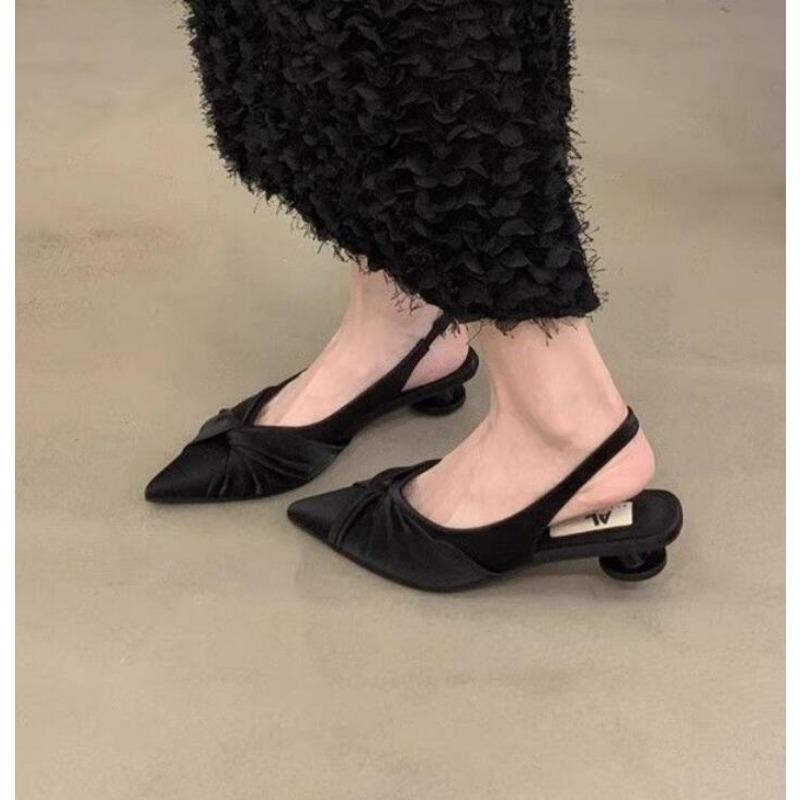 

Fashion Fashion Shoes Female One Pedal Women s Pumps Pointed Toe Bow Tie Sexy Dress Party Shoes Ladies Shallow Low Heel Shoes 40 чёрный