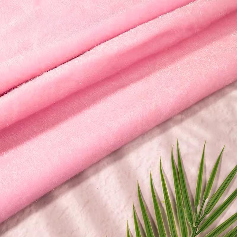 Plain Color Super Thick Faux Mink Fur Fabric Horsehair Flocking Plush Fabric DIY Sewing Sofa Clothing Luggage Shoes Toys Fabric