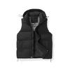Winter cold and warm solid color hooded high quality down cotton vest men's and women's casual fashion thickened