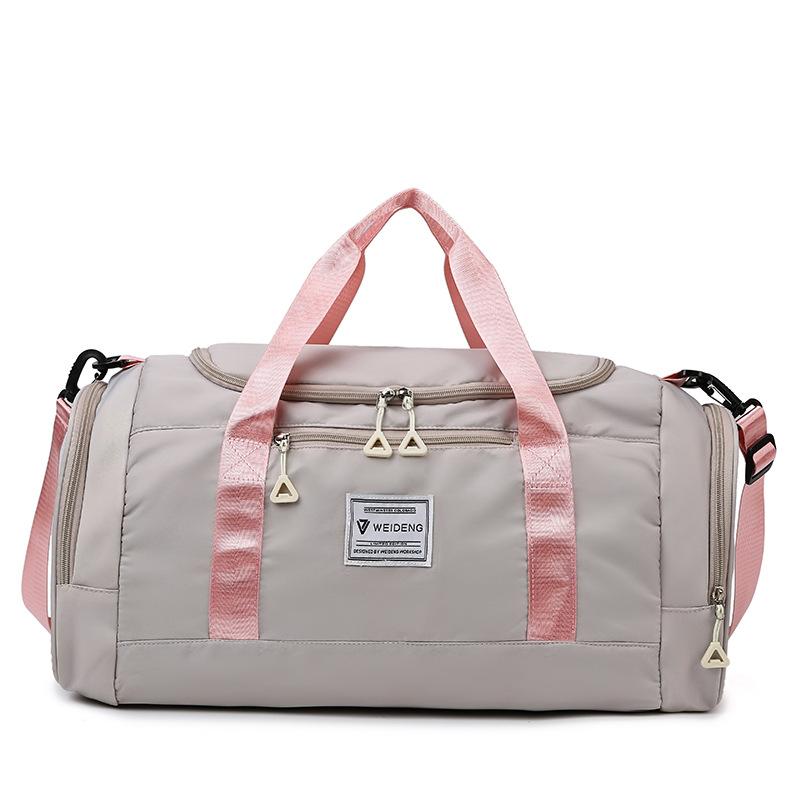 Short-distance Large-capacity Travel Bag Dry Wet Separation Sports Fitness Yoga Bag Water Splashing Hand Crossbody Storage Bag for Women