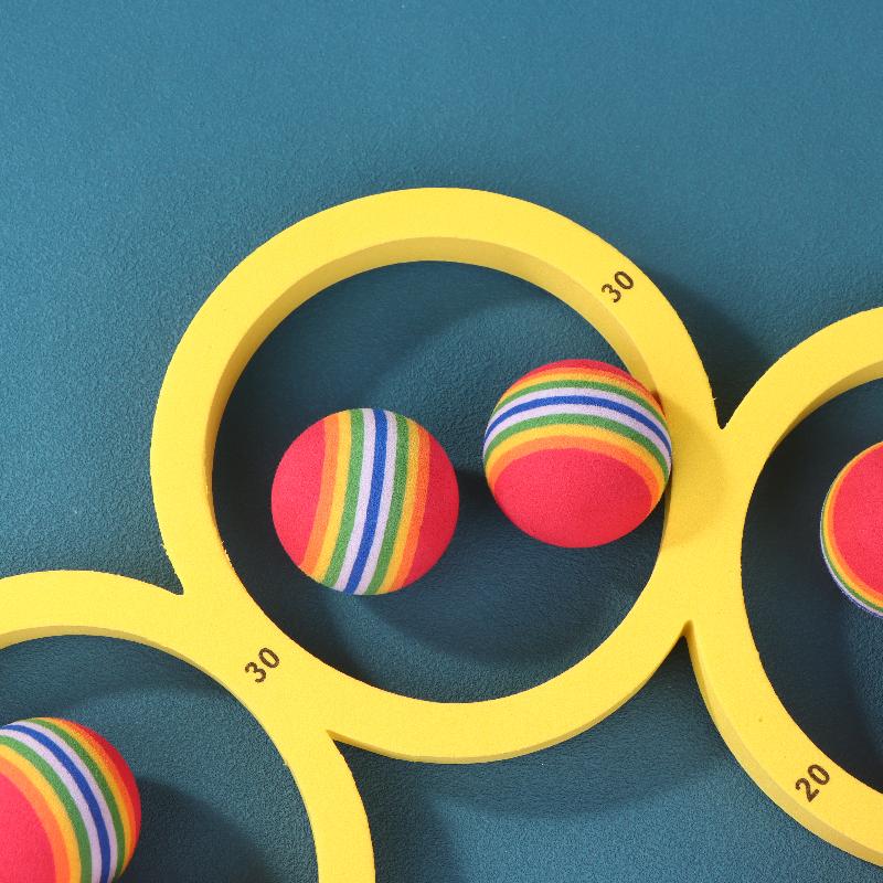 Pool Games Set With 10/12 Balls Pool Floating Throwing Games Floating Ring For Kids Adults Swimming Pool Water Game