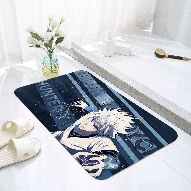 H-Hunter-X-H-Hunter K-Killua Floor Mat For Living Room Cushions Modern Soft Fluffy Home Rug For Children's Bedroom Play Carpet