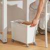 Chang Baosen Narrow Plastic Storage Box with Wheels