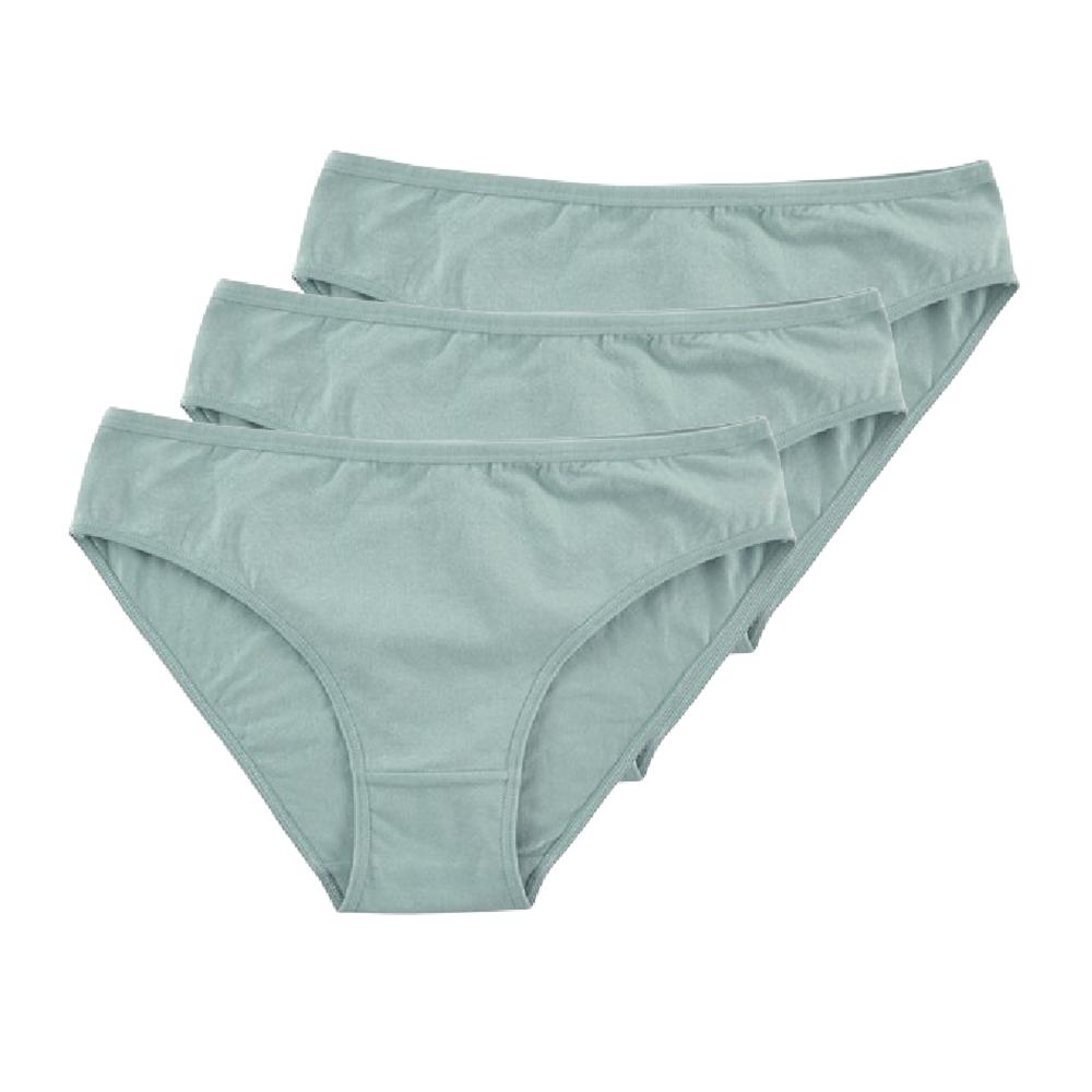 3 Piezas Ropa Interior para Mujer de Cintura Media Calzones Lencería Braguitas para Niñas Grandes Colores Lisos Calzoncillos