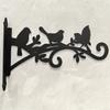 One Set2This plant hanger features black metal hooks designed to resemble three birds and a leaf Sturdy outdoor hooks are suitable for flower