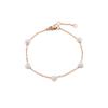 Accessories Simple Versatile Zircon Titanium Steel Jewelry Women'S Fresh And Sweet Color Zircon Love Bracelet