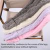 Women Furry Thigh High Slipper Socks Solid Color Cable Pattern Fleece Fuzzy Over Knee Stockings Winter Warm Leg Warmers
