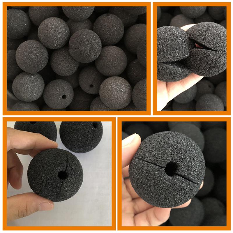 25Pcs Black Sponge Clown Nose Cosplay Props Party Fun Stage Performance Prop Festival Clown Nose Supplies Party Decor