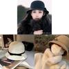 Classic Plush Hat With Butterfly Bow For Ladies Cold Weather Accessory