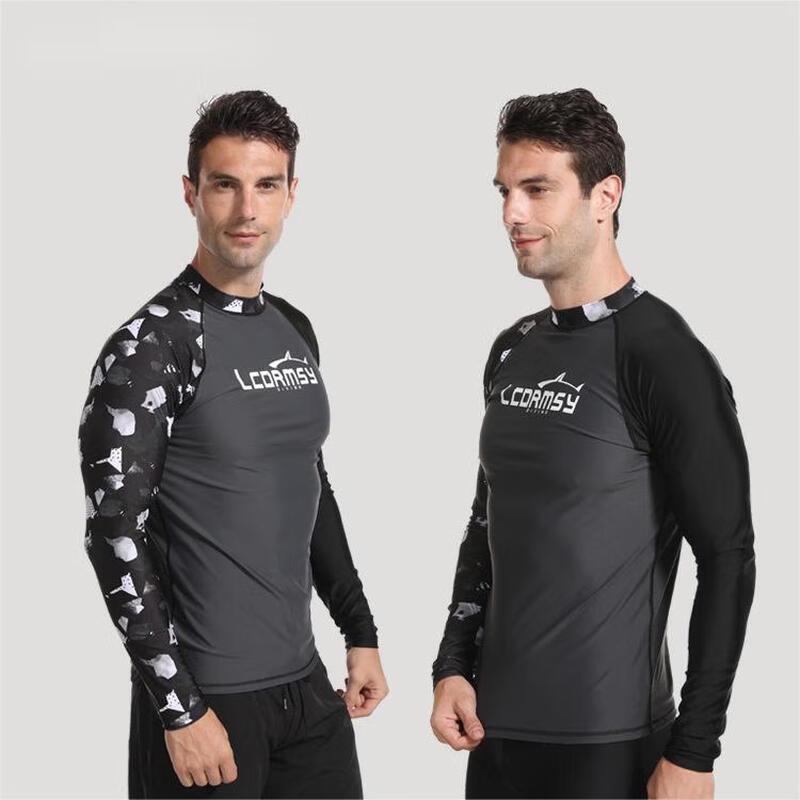Men s Long Sleeve Quick-Dry Rash Guard Top L