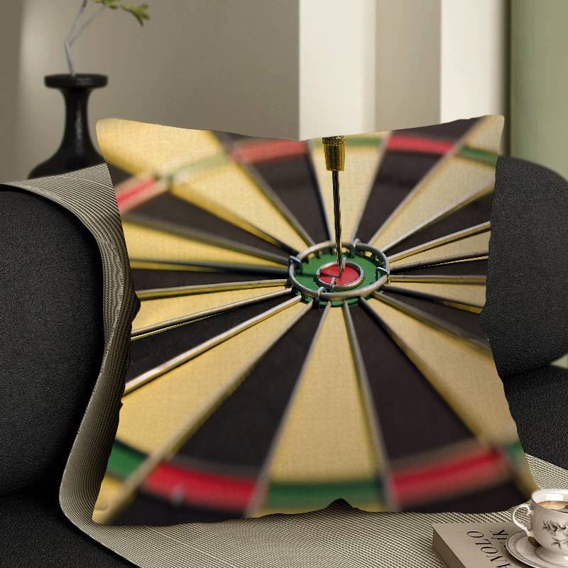 Playroom Dart Carpet Cushion Cover Pillowcase Upholstery Sofa Throw Pillow Home Decor Pillowcas
