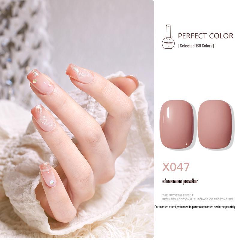 Nail Gel Polish: 130 New Nude & Bright Colors - Ice Translucent, Phototherapy, Glitter, Cat Eye Finish