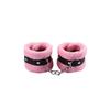 1Pc/set Handcuffs Adjustable PU Leather Plush Blindfold Masks Restraints Bondage Anal Plug Sex Toy For Women Adults Games