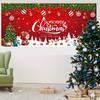 2D Festive Red Christmas Backdrop for Holiday House & Garage Studio Shoots
