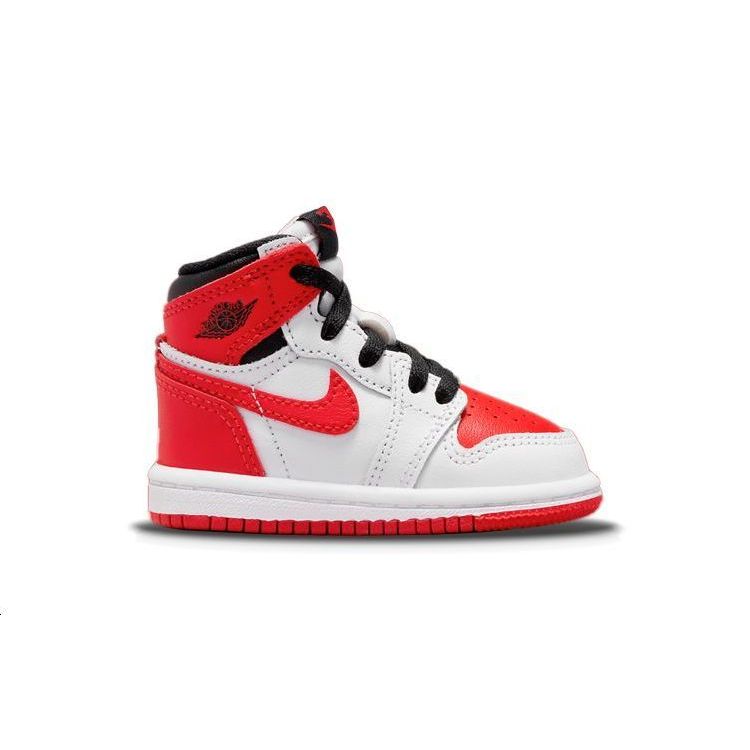 Air Jordan 1 Retro High OG TD Heritage Sneakers per Bambini Rosso Bianco University-Red AQ2665-161