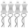 4pcs Aluminium Alloy RType Car Body   Clips Pin with Fixing Bracket for 1Celsius10 RC Car(Blue )