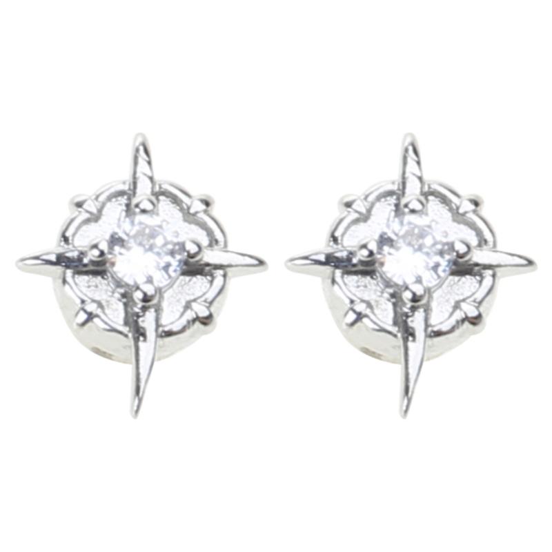 

Magnetic Polaris Star Stud Earring Non-Piercing Cheater Fake Ear Gauges Stainless Steel Strong Magnet Ear Clip Jewelry 1