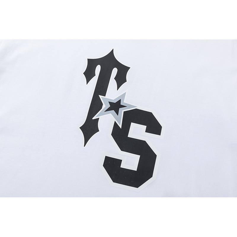 672 Trapstar London 2025 Sommer Neues hochwertiges Rundhals-T-Shirt aus Baumwolle in großer Größe für Männer und Frauen, Paar-T-Shirt